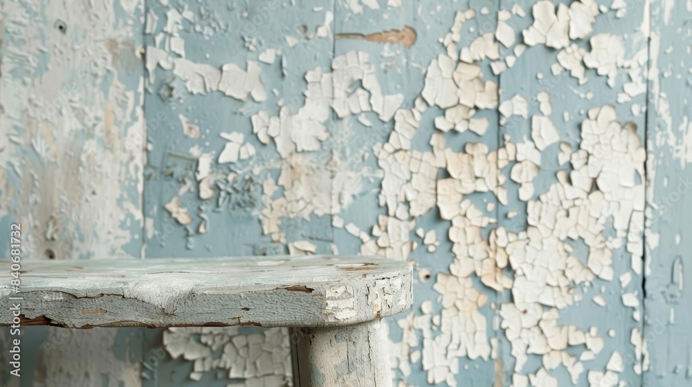 Rustic Charm The uneven and flaky chipped paint gives a charming rustic feel to the object