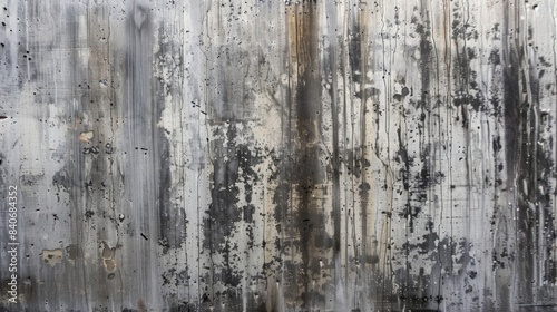 A tightly cropped image of aged aluminum showcasing a blend of faded grey tones and darkened areas where the metal has oxidized