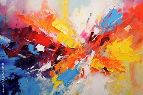 Vibrant Oil Painting  A Splash of Colors  Description  This oil painting bursts with vibrant hues