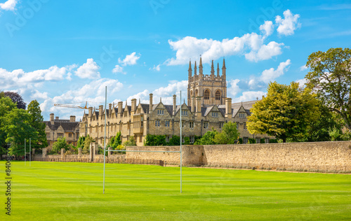 Merton College outside view. Oxford, England