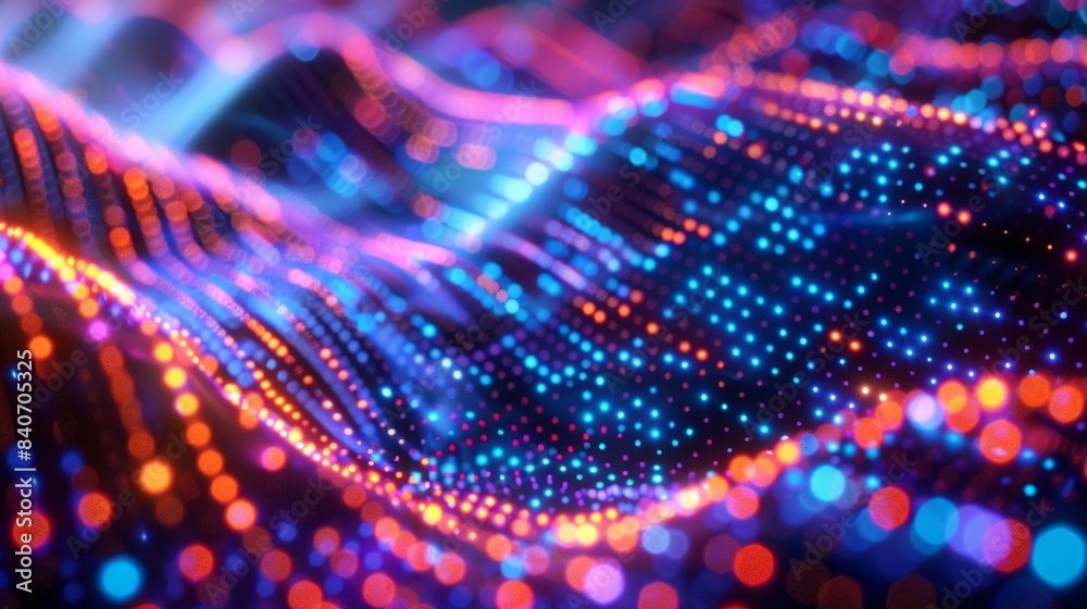 Abstract technology patterns with bright neon lights and dynamic motion, evoking the energy and innovation of advanced digital systems Abstract technology patterns with bright neon lights and dynamic motion, evoking the energy and innovation of advanced digital systems