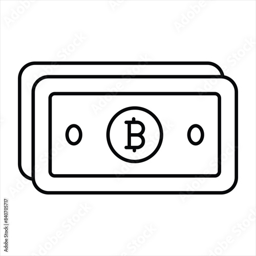 Bitcoin and Cryptocurrency Line Icons Pack