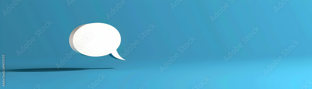 Flat design Speech bubble icon on blue background with copy space ideal for business communication and discussion visuals Adobe Stock Photo Concept Flat design Speech bubble icon on blue background with copy space ideal for business communication and discussion visuals Adobe Stock Photo Concept