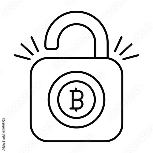 Bitcoin and Cryptocurrency Line Icons Pack