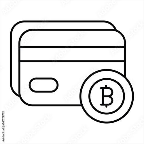 Bitcoin and Cryptocurrency Line Icons Pack