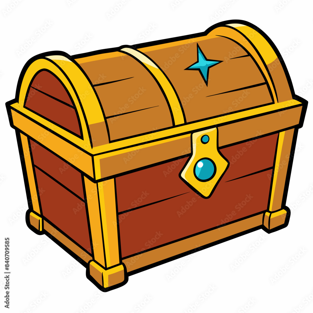 Treasure chest cartoon vector clipart Illustration Treasure chest cartoon vector clipart Illustration