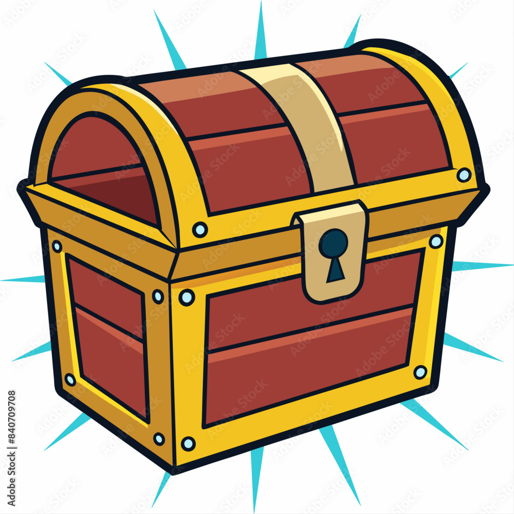 Treasure chest cartoon vector clipart Illustration Treasure chest cartoon vector clipart Illustration