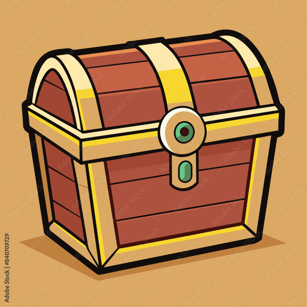 Treasure chest cartoon vector clipart Illustration Treasure chest cartoon vector clipart Illustration