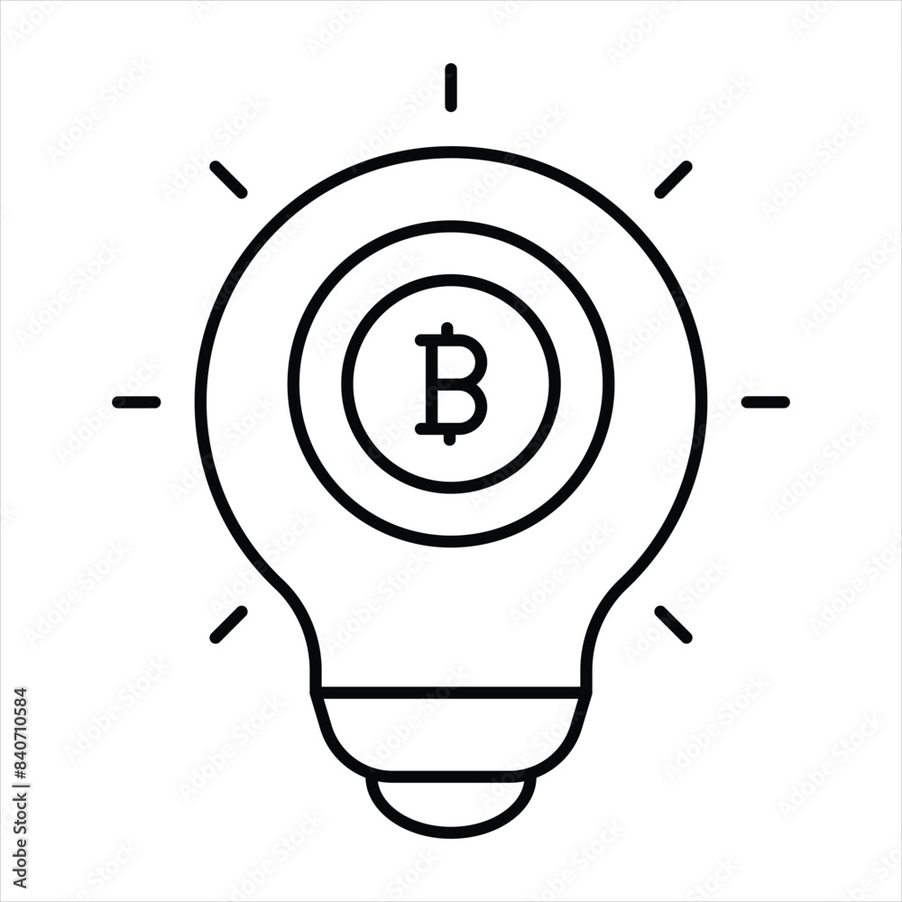 Bitcoin and Cryptocurrency Line Icons Pack Bitcoin and Cryptocurrency Line Icons Pack