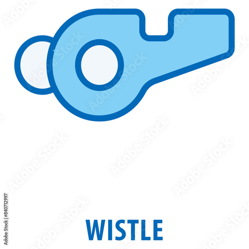 Wistle Icon simple and easy to edit for your design elements photo