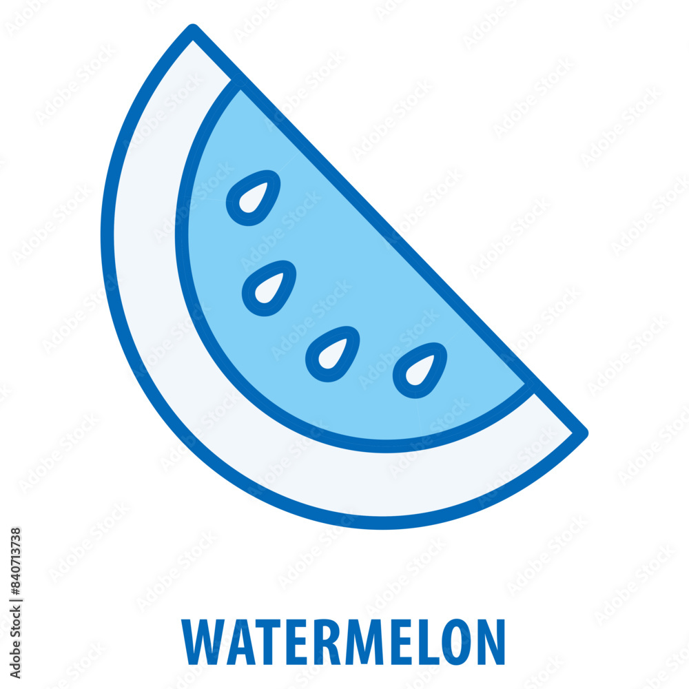 Watermelon Icon simple and easy to edit for your design elements Watermelon Icon simple and easy to edit for your design elements