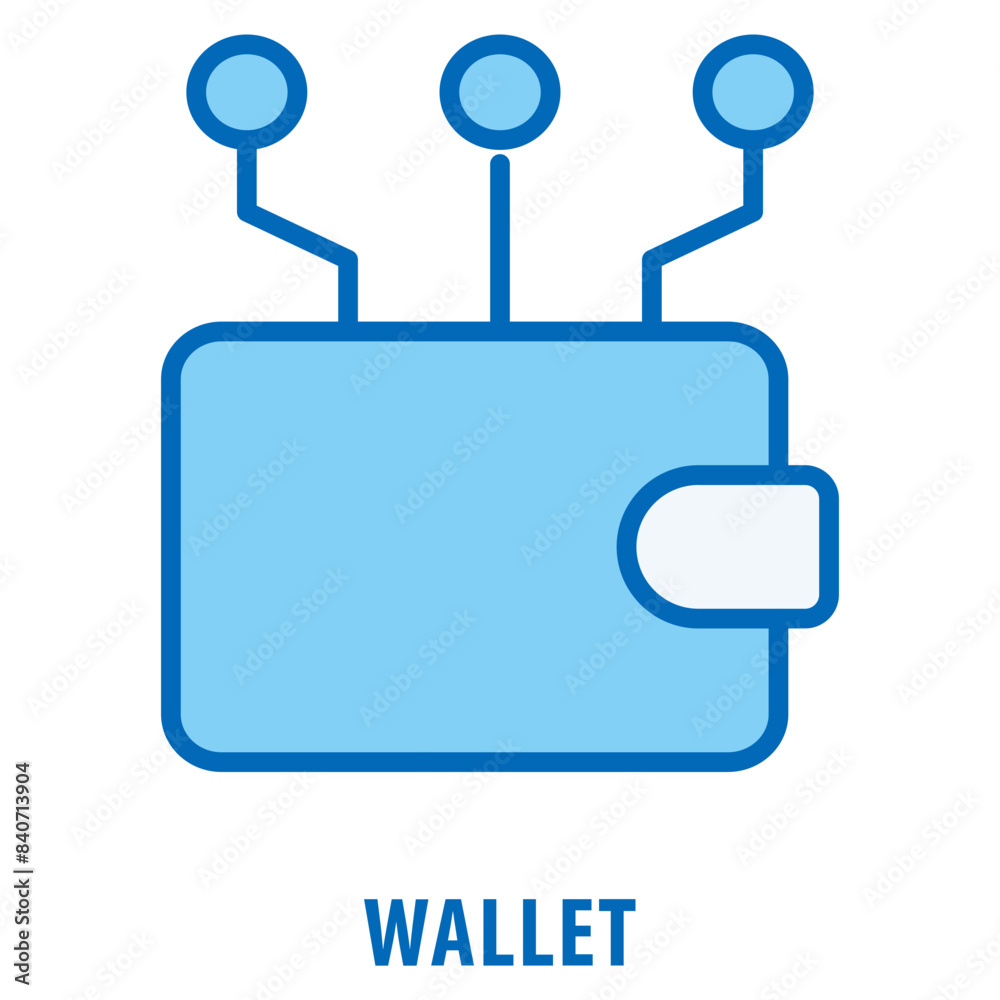 Wallet Icon simple and easy to edit for your design elements Wallet Icon simple and easy to edit for your design elements