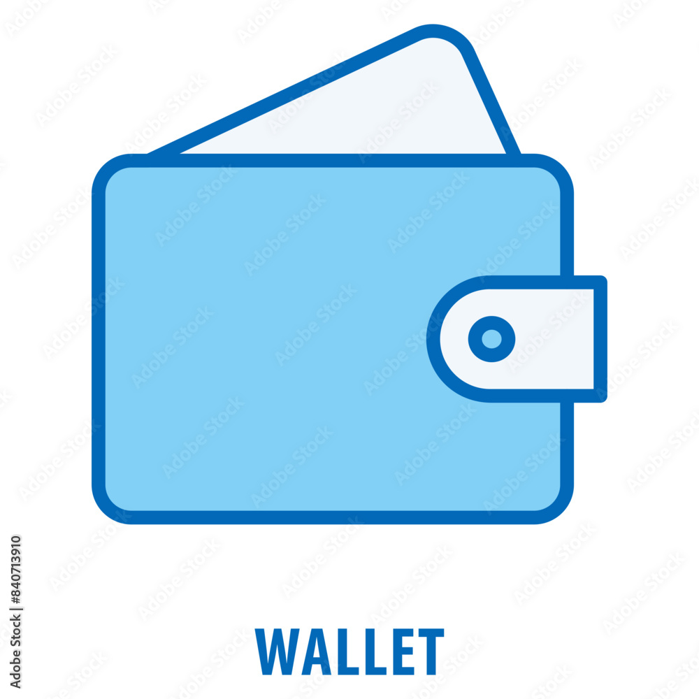 Wallet Icon simple and easy to edit for your design elements Wallet Icon simple and easy to edit for your design elements
