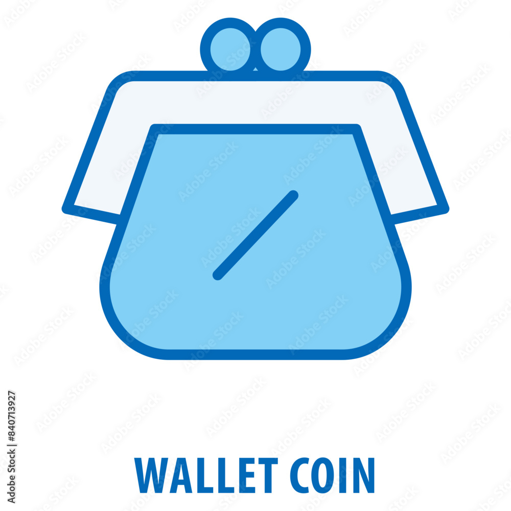 Wallet coin Icon simple and easy to edit for your design elements Wallet coin Icon simple and easy to edit for your design elements