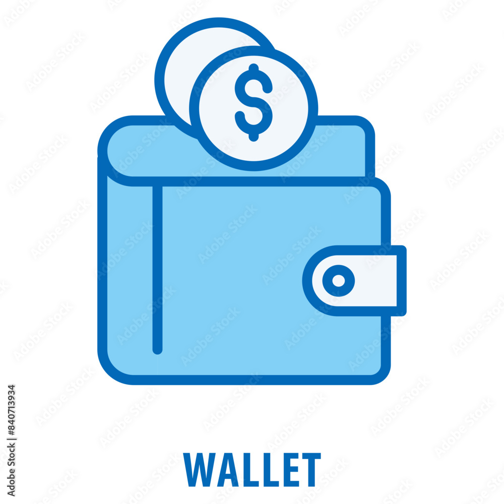 Wallet Icon simple and easy to edit for your design elements Wallet Icon simple and easy to edit for your design elements