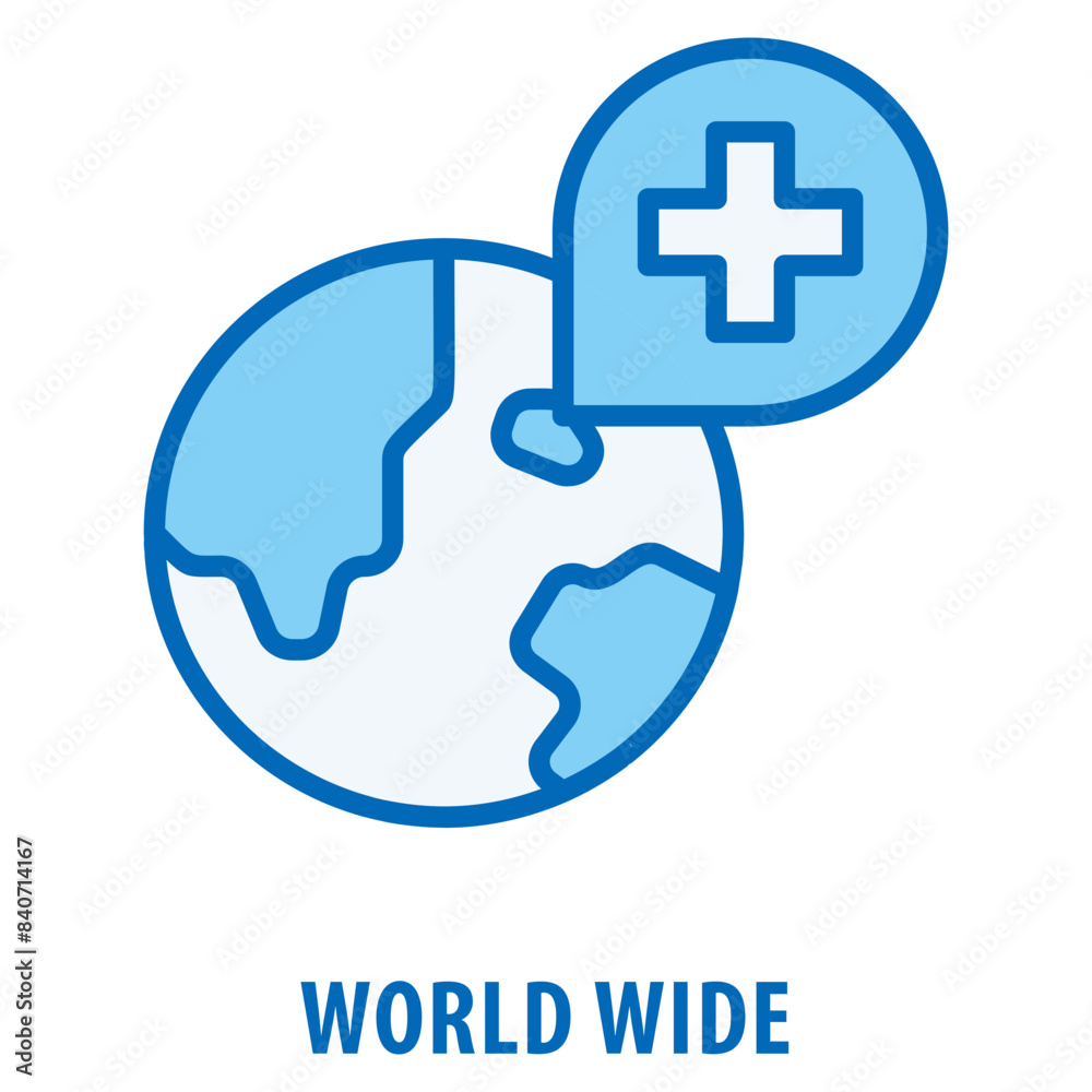 Obraz premium World Wide Icon simple and easy to edit for your design elements