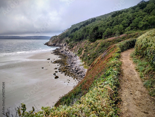 Strand in der Bretagne, Frankreich