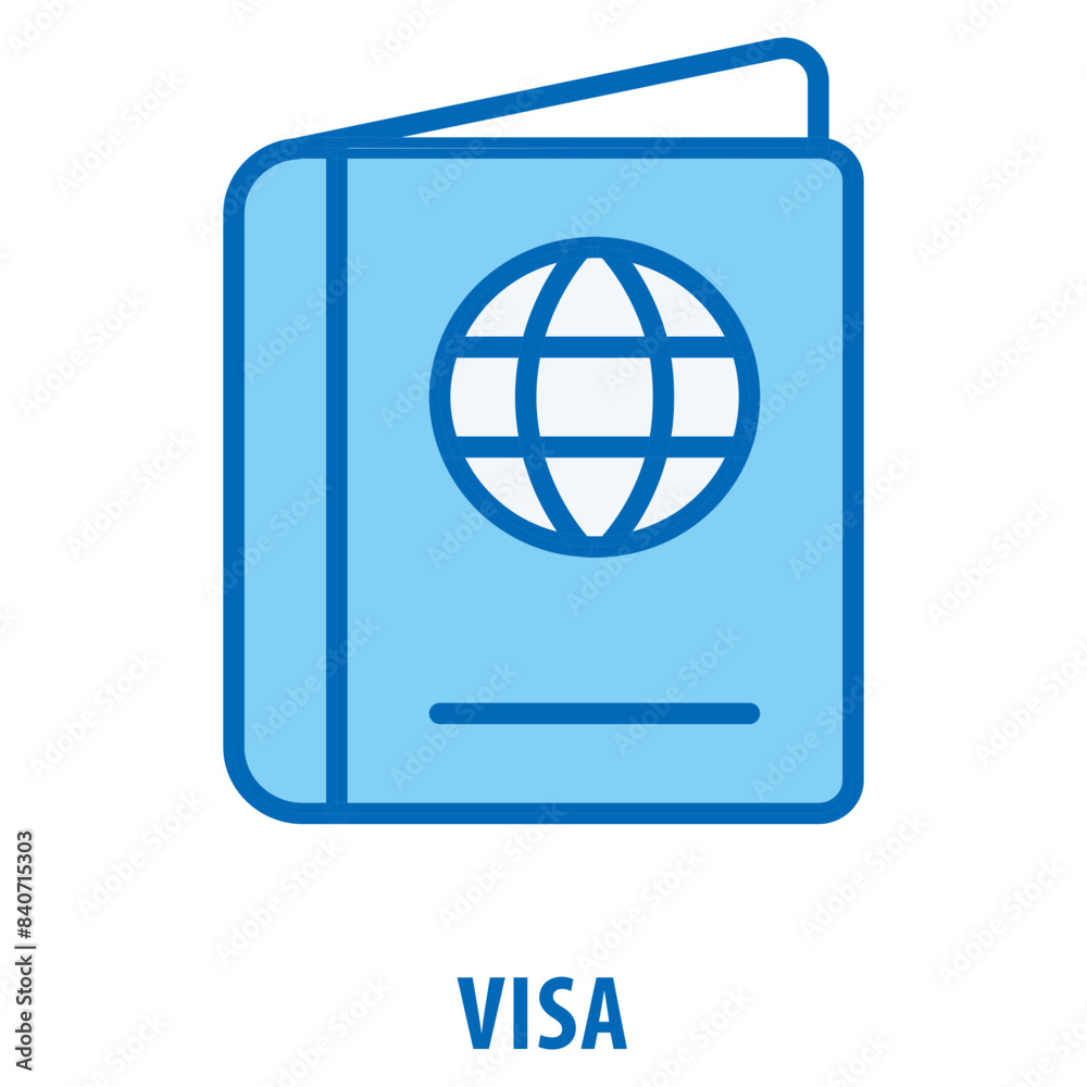 Visa Icon simple and easy to edit for your design elements Visa Icon simple and easy to edit for your design elements