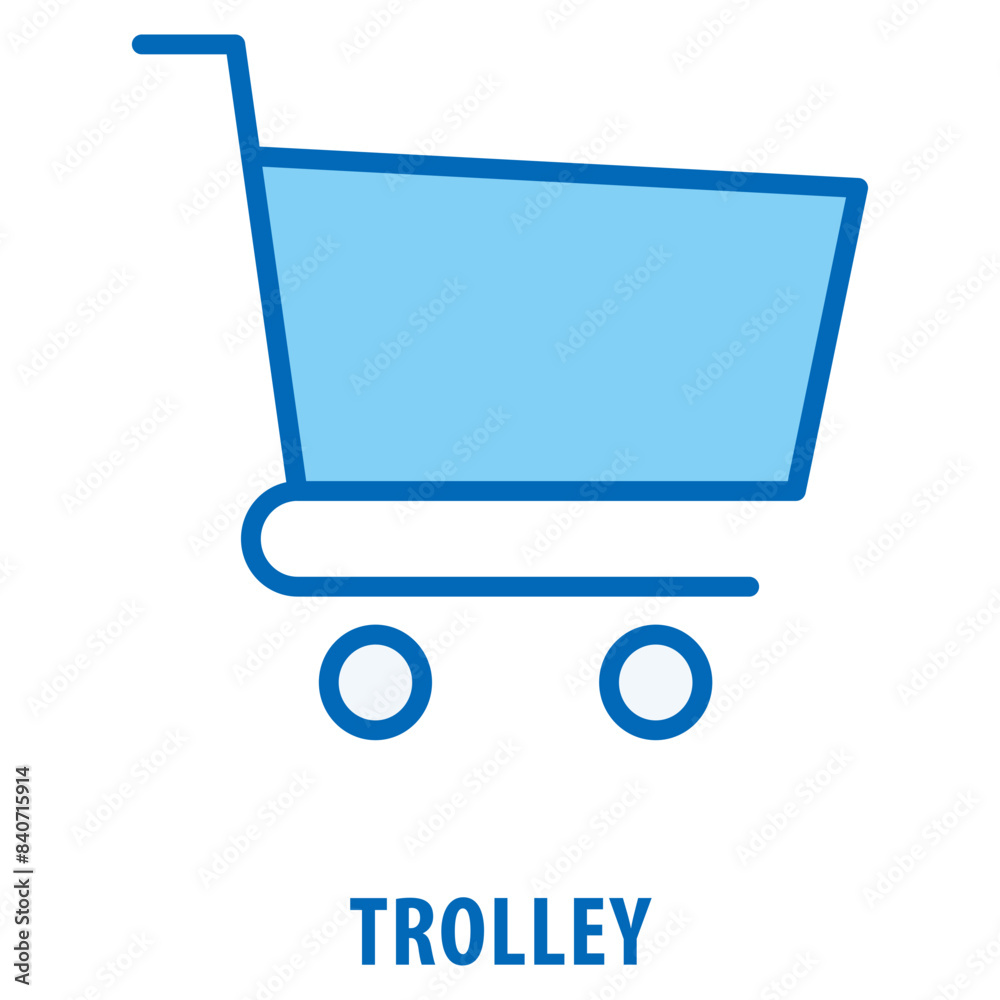 Trolley Icon simple and easy to edit for your design elements Trolley Icon simple and easy to edit for your design elements
