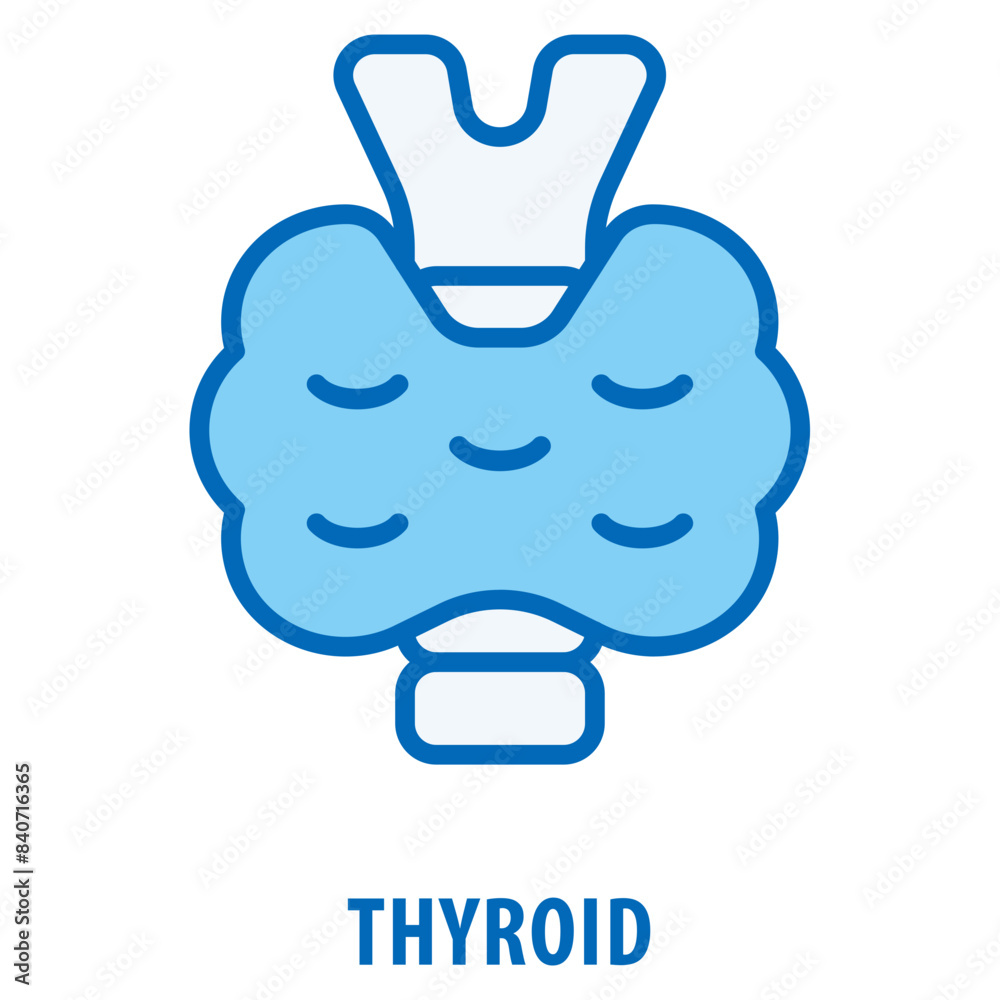 Fototapeta premium thyroid Icon simple and easy to edit for your design elements