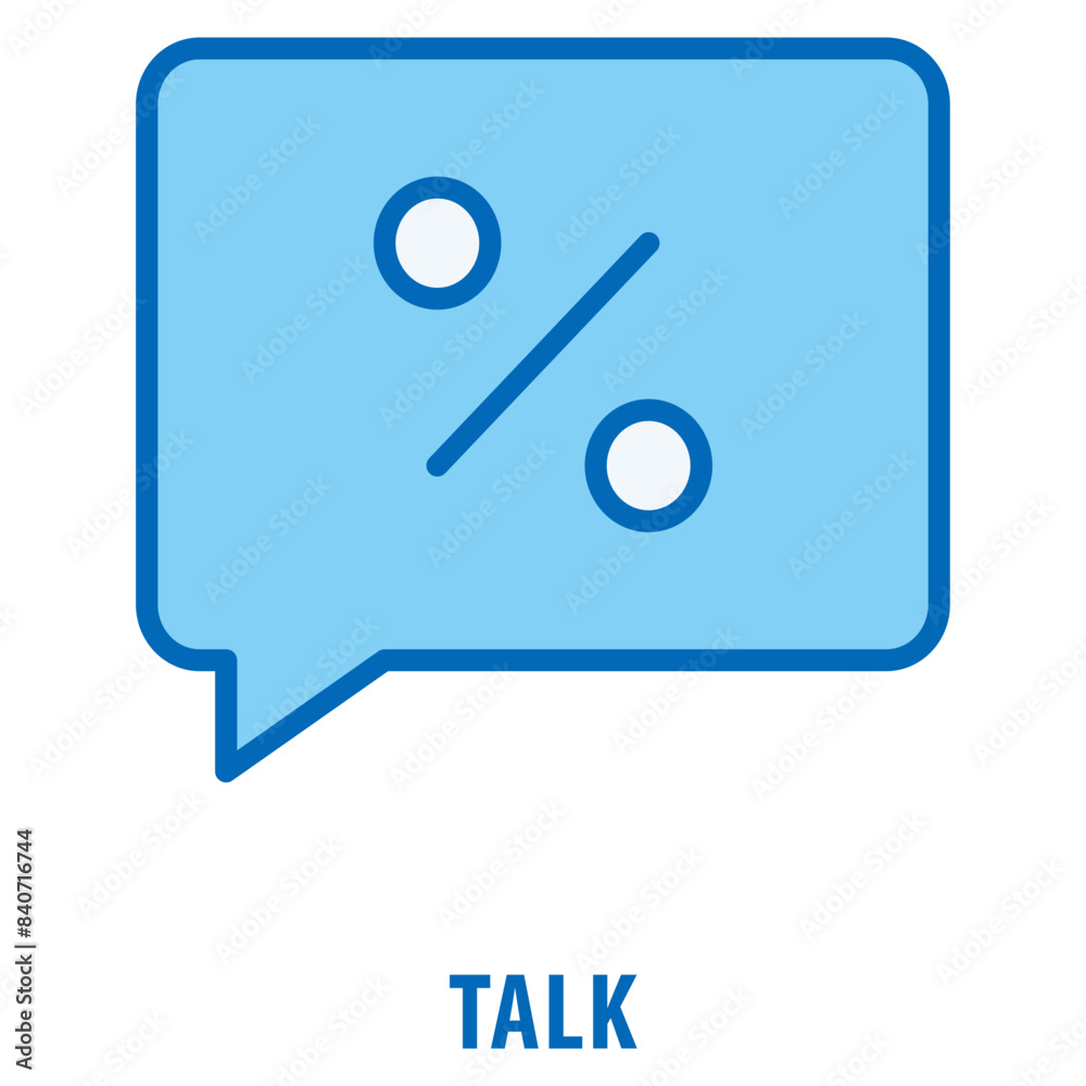 Talk Icon simple and easy to edit for your design elements Talk Icon simple and easy to edit for your design elements