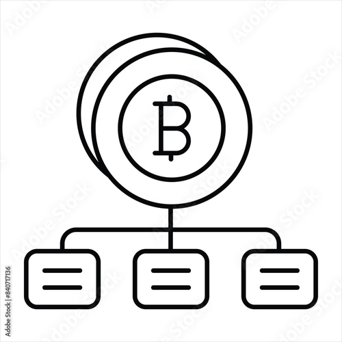 Bitcoin and Cryptocurrency Line Icons Pack