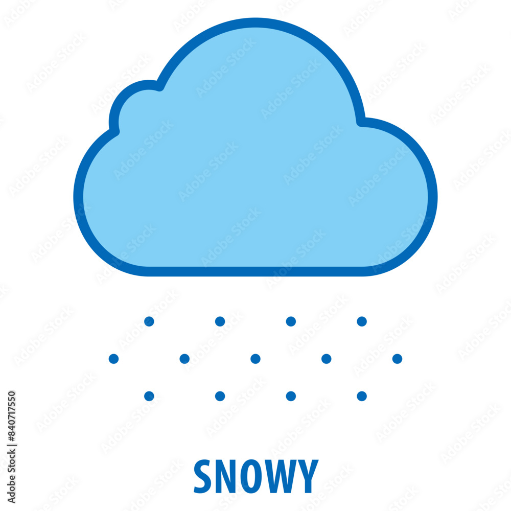 Snowy Icon simple and easy to edit for your design elements Snowy Icon simple and easy to edit for your design elements