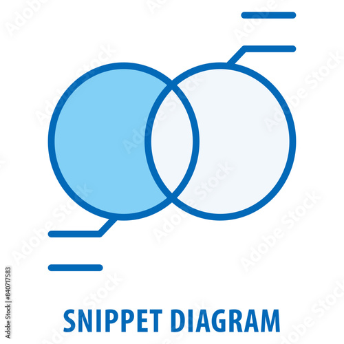 Snippet Diagram Icon simple and easy to edit for your design elements
