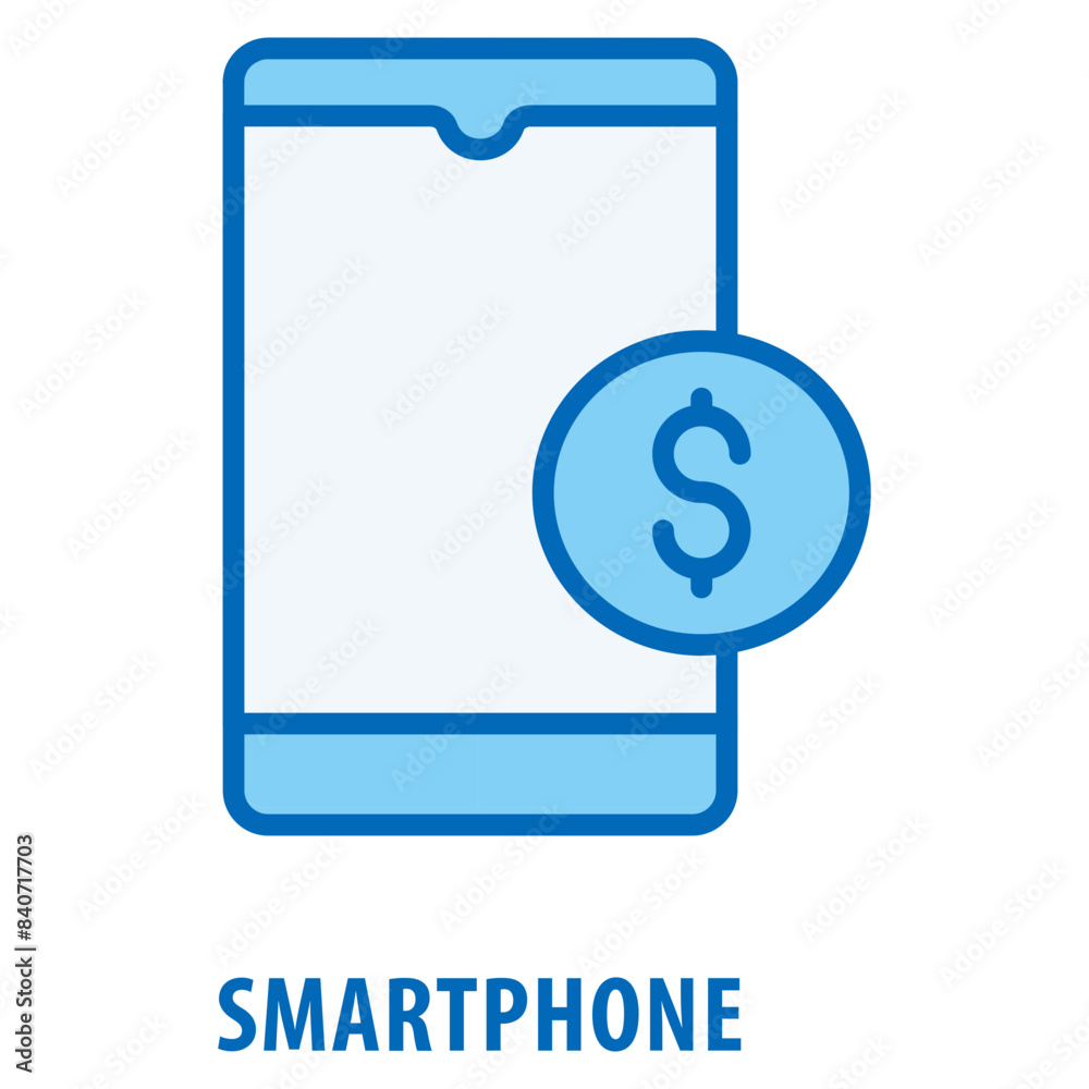 Smartphone Icon simple and easy to edit for your design elements Smartphone Icon simple and easy to edit for your design elements