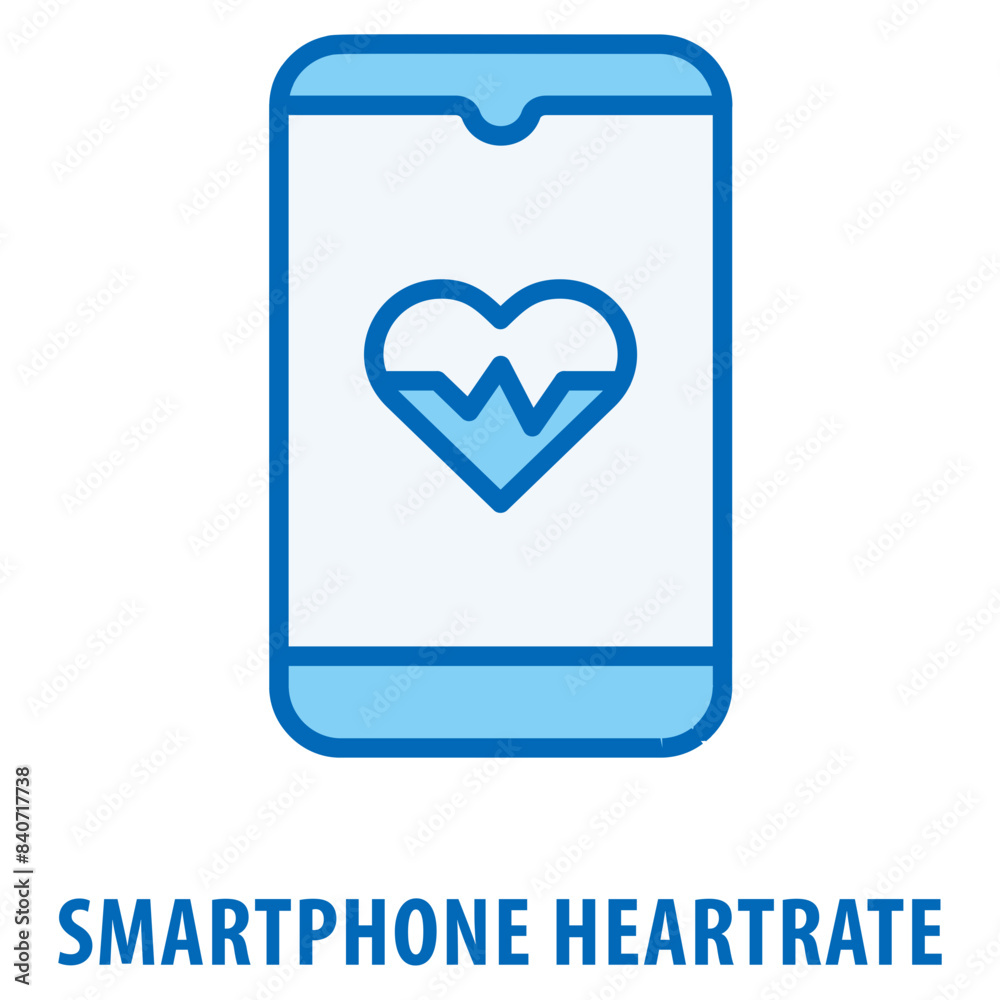 Smartphone heartrate Icon simple and easy to edit for your design elements Smartphone heartrate Icon simple and easy to edit for your design elements