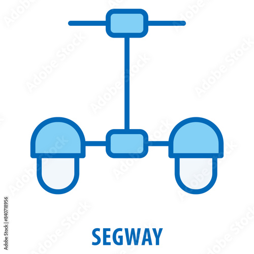 Segway Icon simple and easy to edit for your design elements