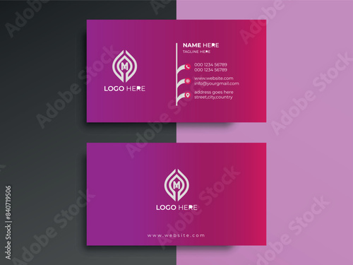 Modern Business Card Creative and Clean Business Card Template. with simple shape