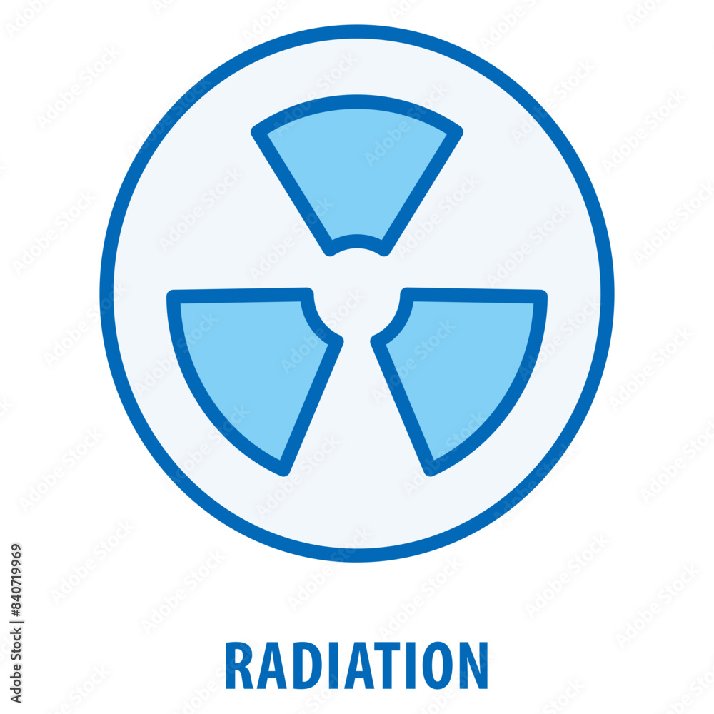 Radiation Icon simple and easy to edit for your design elements Radiation Icon simple and easy to edit for your design elements