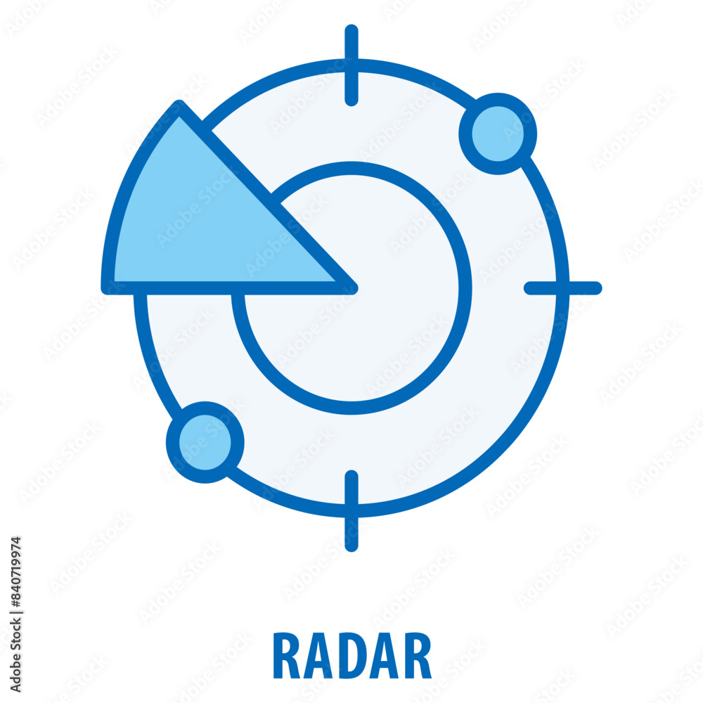 Radar Icon simple and easy to edit for your design elements Radar Icon simple and easy to edit for your design elements