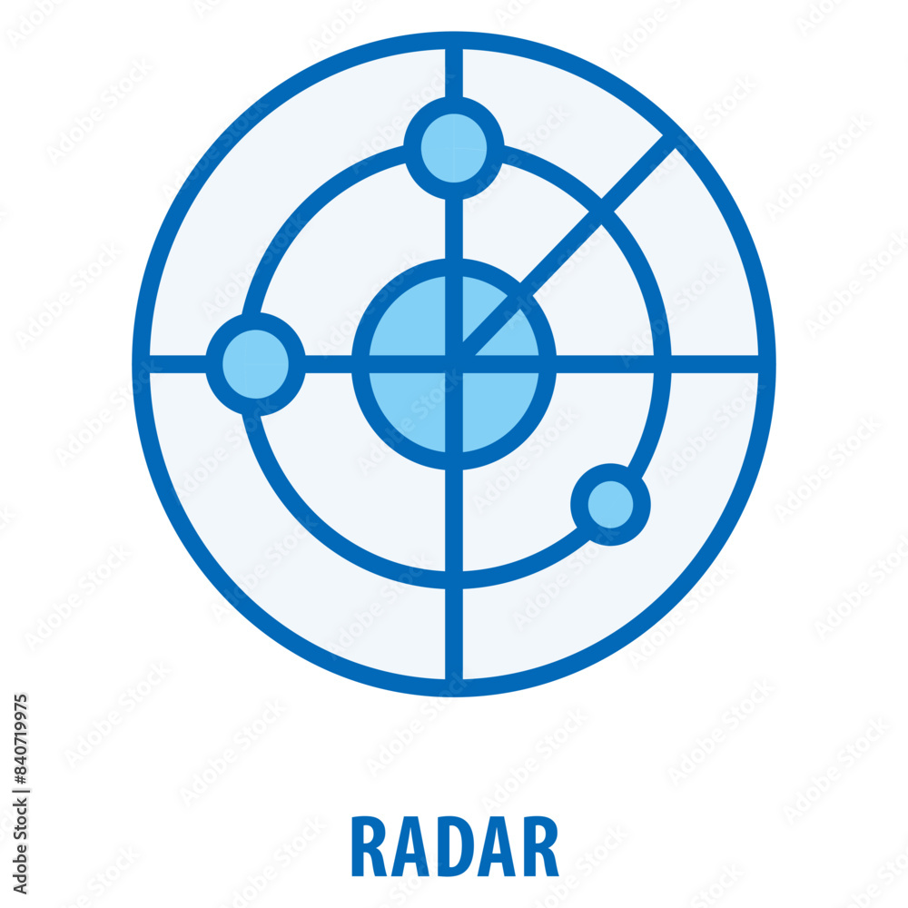 Radar Icon simple and easy to edit for your design elements Radar Icon simple and easy to edit for your design elements