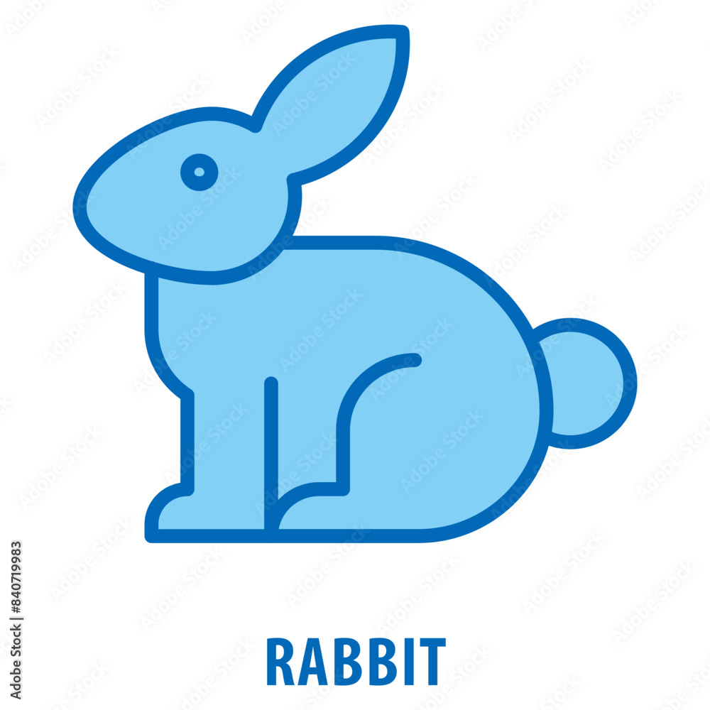 Fototapeta premium Rabbit Icon simple and easy to edit for your design elements