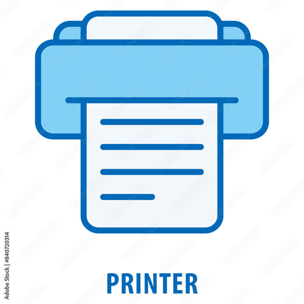 Printer Icon simple and easy to edit for your design elements Printer Icon simple and easy to edit for your design elements