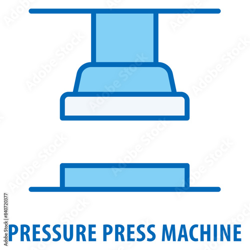 Pressure Press Machine Icon simple and easy to edit for your design elements