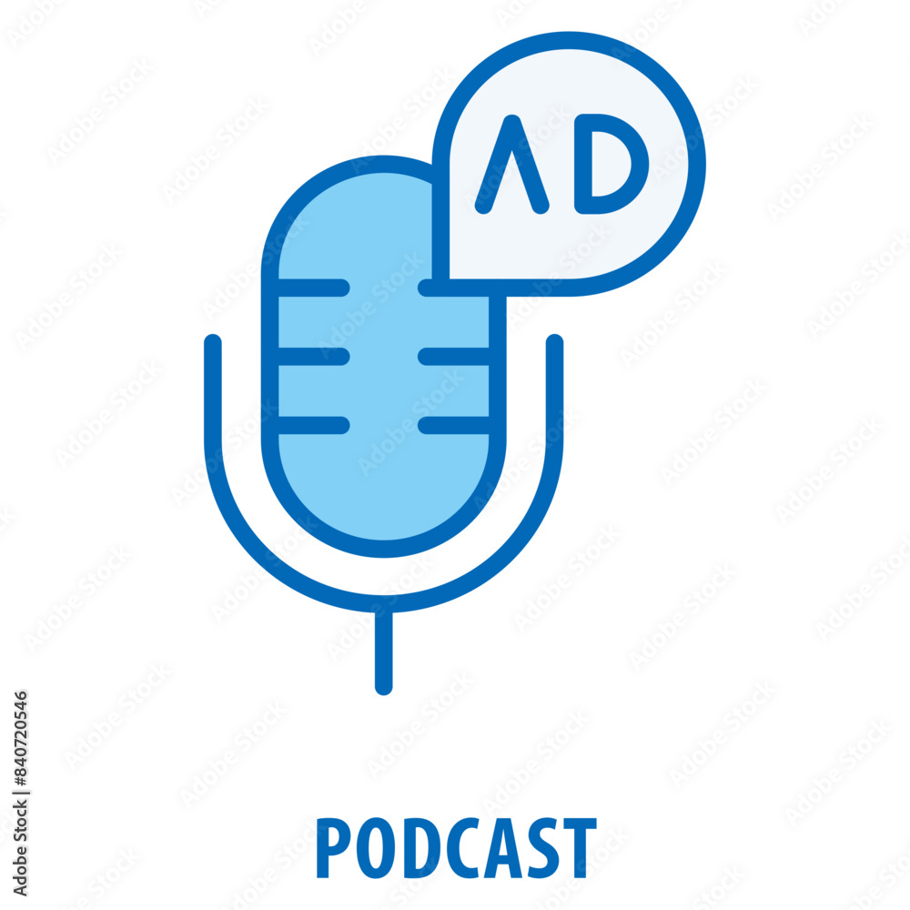 Podcast Icon simple and easy to edit for your design elements Podcast Icon simple and easy to edit for your design elements