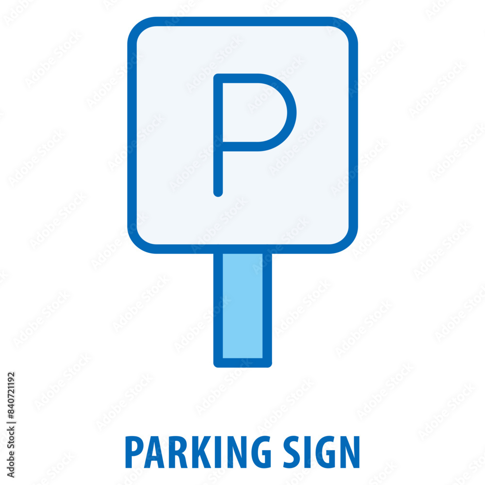 Parking SIgn Icon simple and easy to edit for your design elements Parking SIgn Icon simple and easy to edit for your design elements
