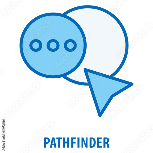 pathfinder Icon simple and easy to edit for your design elements