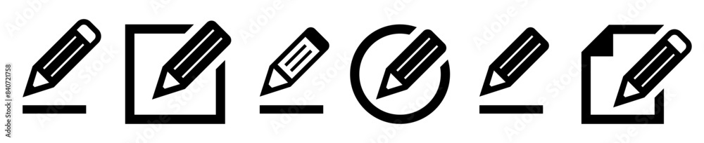 Edit icon collection. Edit pen icons. Notepad edit documents with pencil. Edit Document. Business concept edit. Vector illustration Edit icon collection. Edit pen icons. Notepad edit documents with pencil. Edit Document. Business concept edit. Vector illustration
