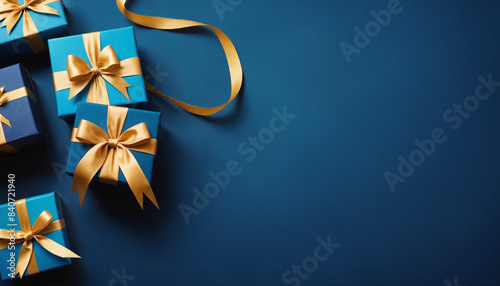 top-view of blue golden chr...