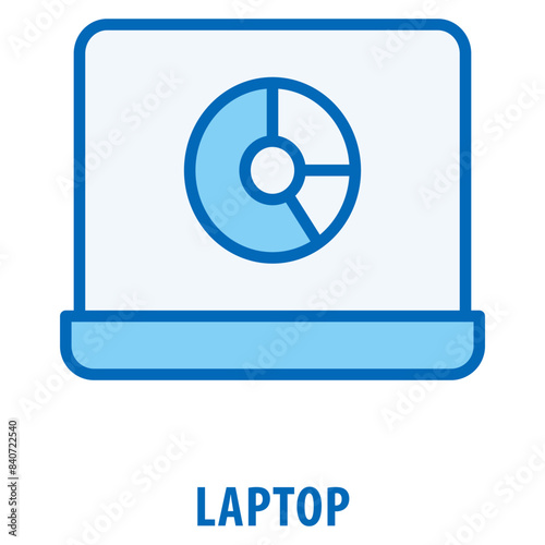 Laptop Icon simple and easy to edit for your design elements