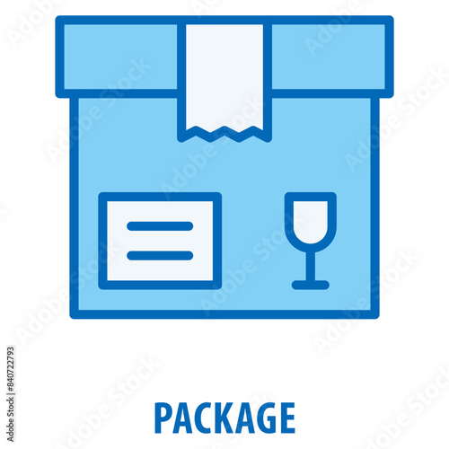 package Icon simple and easy to edit for your design elements