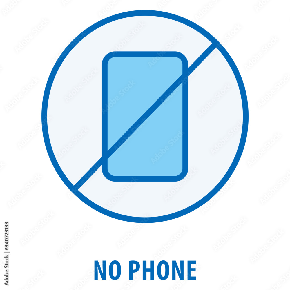 No Phone Icon simple and easy to edit for your design elements No Phone Icon simple and easy to edit for your design elements