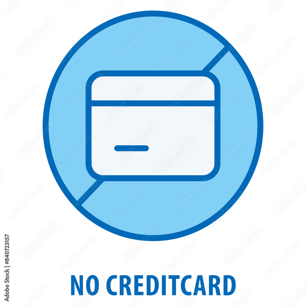 No Creditcard Icon simple and easy to edit for your design elements No Creditcard Icon simple and easy to edit for your design elements