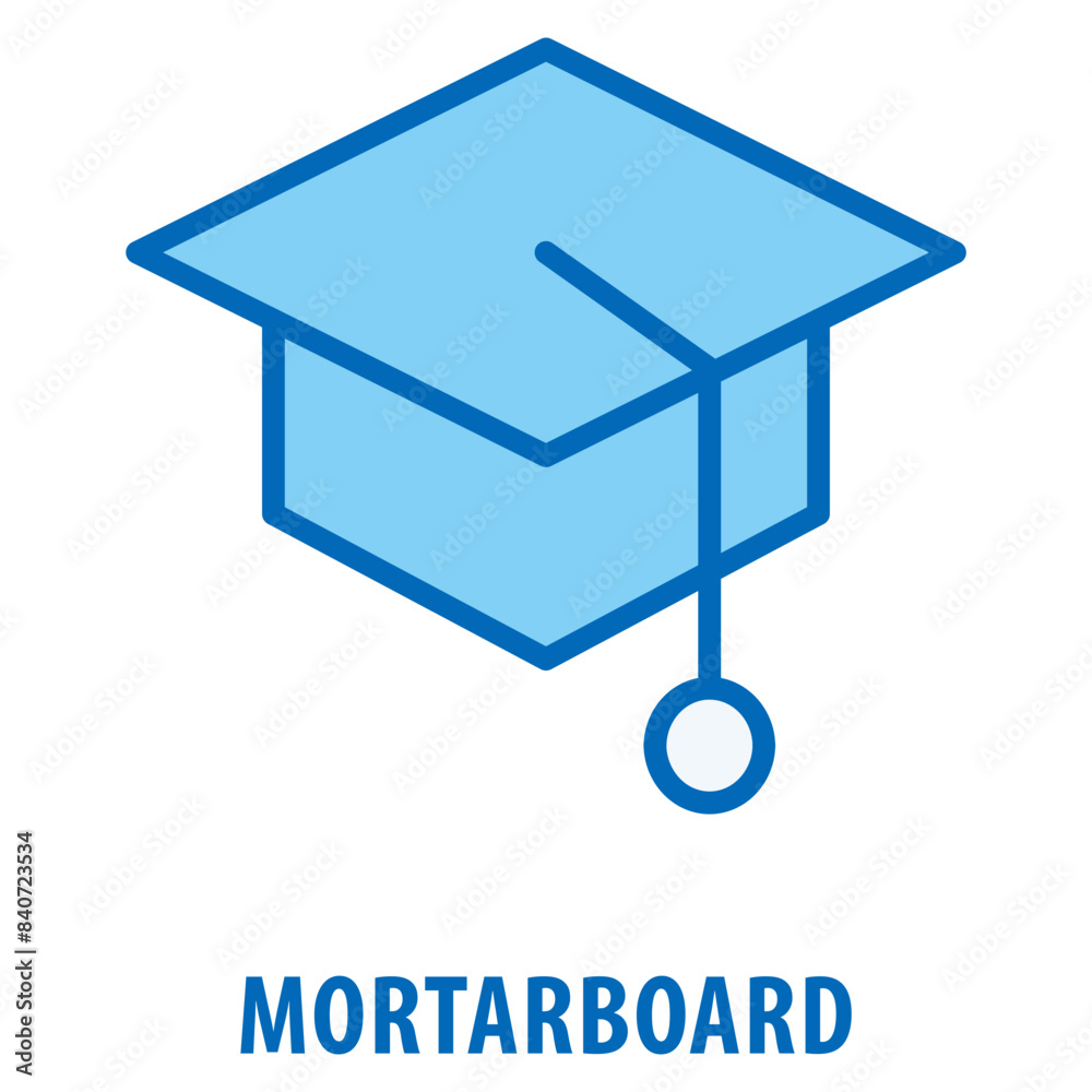 Mortarboard Icon simple and easy to edit for your design elements Mortarboard Icon simple and easy to edit for your design elements