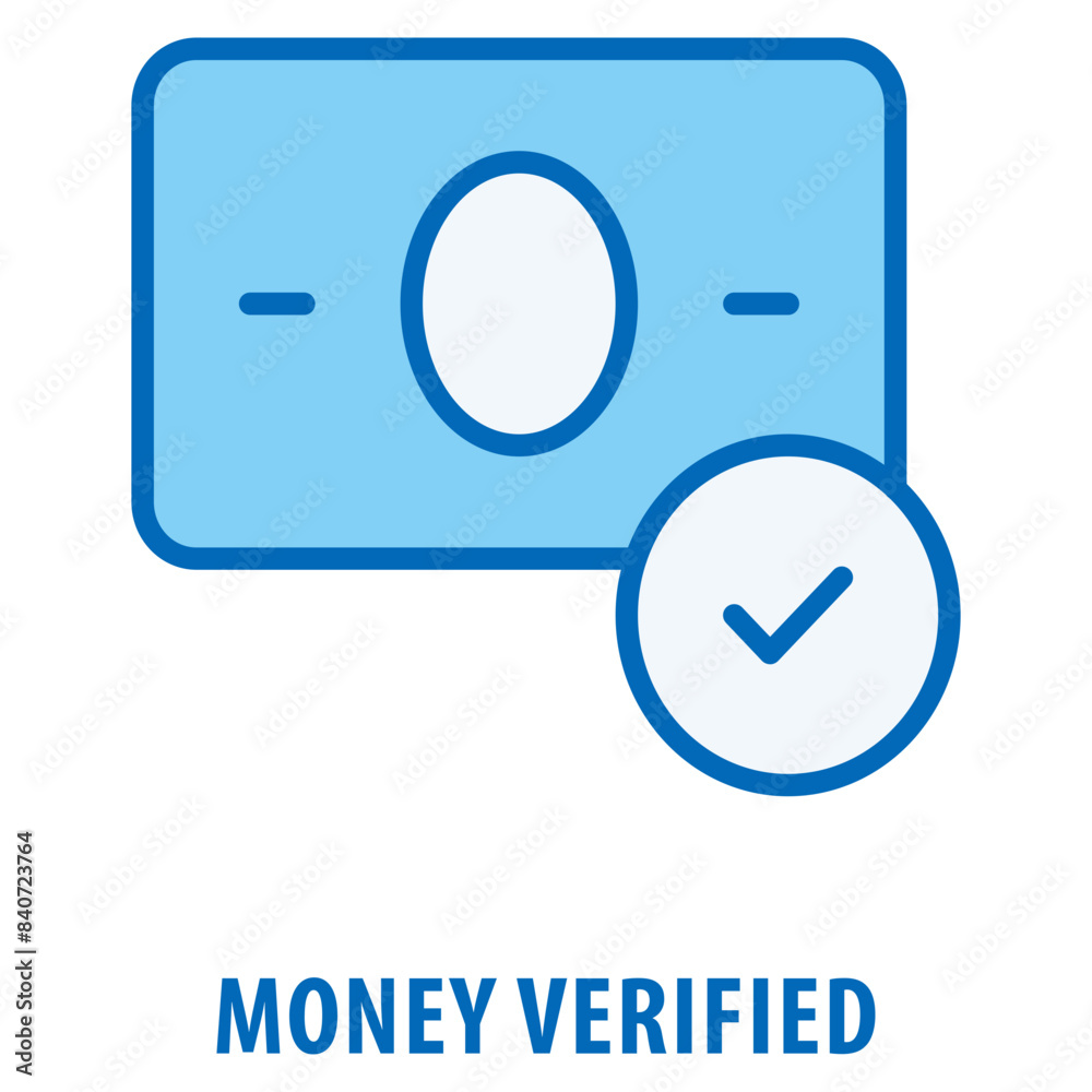Money Verified Icon simple and easy to edit for your design elements Money Verified Icon simple and easy to edit for your design elements