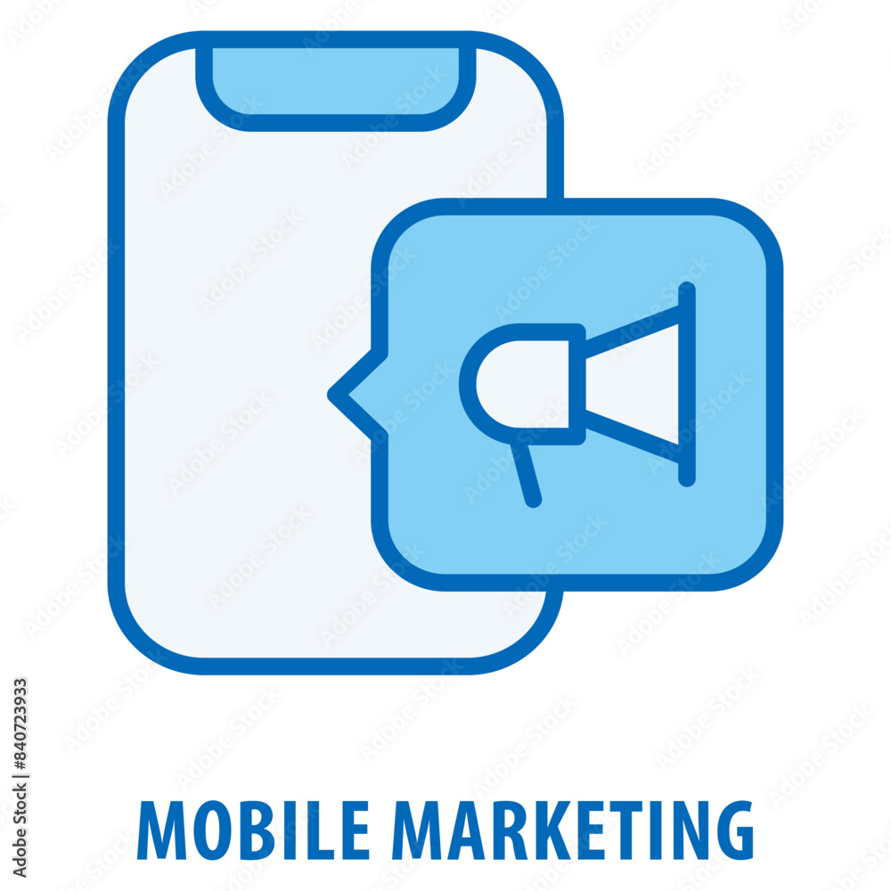 Mobile Marketing Icon simple and easy to edit for your design elements Mobile Marketing Icon simple and easy to edit for your design elements